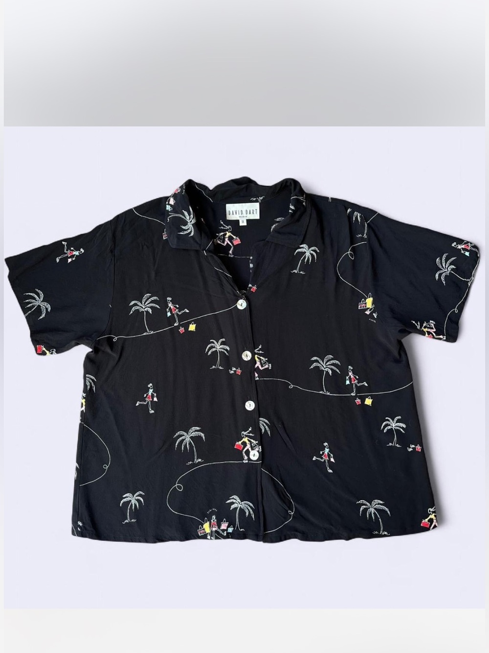 Vintage David Dart Roller Skate Blouse
